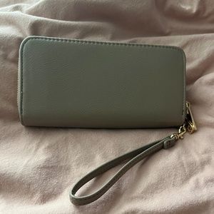 Brown clutch wallet